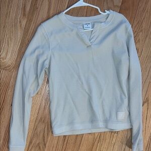 Gymshark Beige Textured Long Sleeve Top M womens